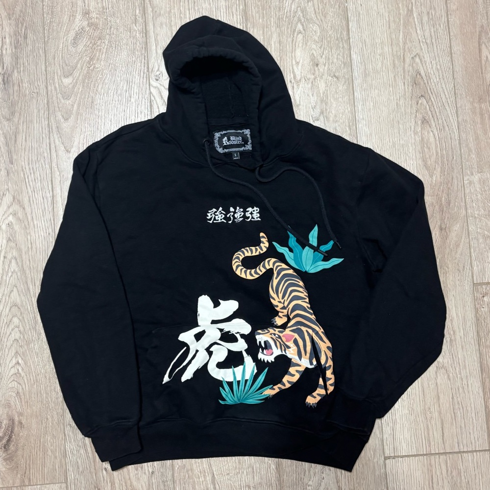 Black Tiger Graphic Hoodie